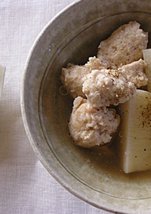 鶏団子と長芋の煮物-レシピのメイン写真