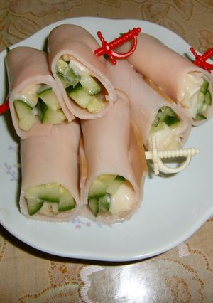 ハムのきゅうりとチーズ巻き-レシピのメイン写真