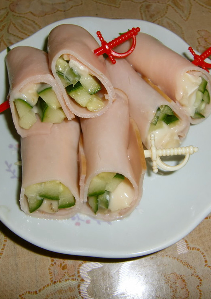 ハムのきゅうりとチーズ巻き-レシピのメイン写真