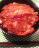 豚ロース薄切り肉の生姜焼き丼