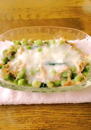 簡単♪しお豆とﾂﾅの和風長芋ｸﾞﾗﾀﾝ-レシピのメイン写真
