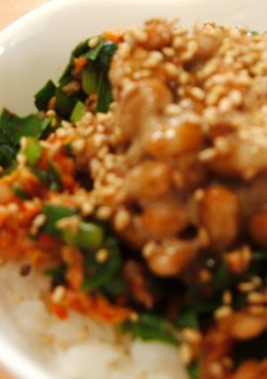 納豆丼 ニラキムバージョン☆-レシピのメイン写真