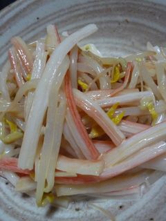 ほんだしで☆もやしカニカマサラダ-レシピのメイン写真