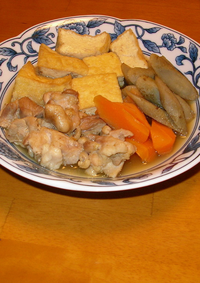 厚揚げと鶏とごぼうの煮物-レシピのメイン写真
