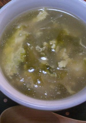 痩せるかも？満腹、たっぷりあおさのスープ-レシピのメイン写真