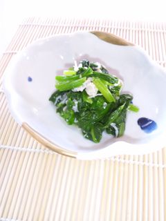 ●ほうれん草としらすのおひたし●-レシピのメイン写真
