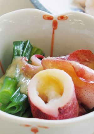 ボイルやりいかの酢味噌あえ-レシピのメイン写真