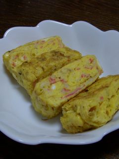 カニカマとチーズの厚焼き玉子-レシピのメイン写真