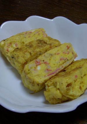 カニカマとチーズの厚焼き玉子-レシピのメイン写真