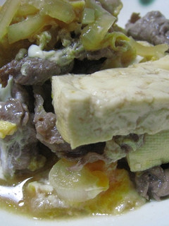 めんつゆで☆簡単豆腐と牛肉のすき煮風-レシピのメイン写真