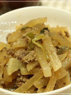 大根の甘辛炒め煮♪-レシピのメイン写真