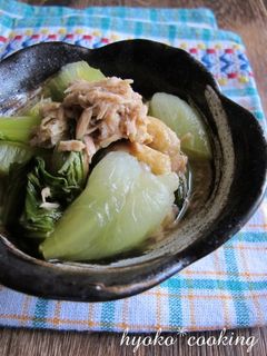 5分煮るだけ♪チンゲン菜とツナの炊いたん-レシピのメイン写真