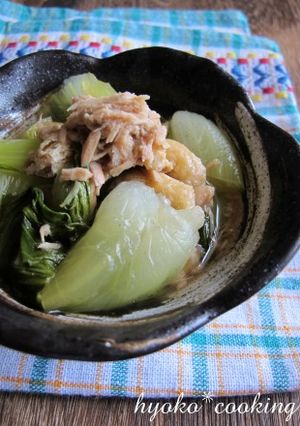 5分煮るだけ♪チンゲン菜とツナの炊いたん-レシピのメイン写真