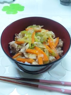 生姜がやみつき☆ネギ豚中華丼-レシピのメイン写真