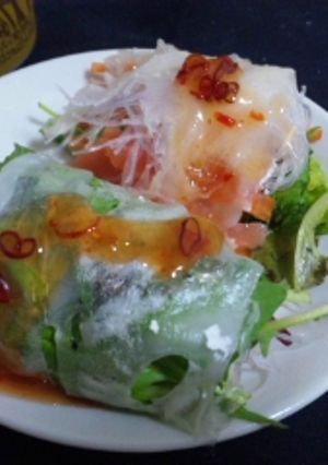 皮も手作りでも簡単☆生春巻き（食切分）-レシピのメイン写真