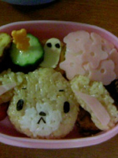 【キャラ弁】くろうさ 梅雨ver.-レシピのメイン写真