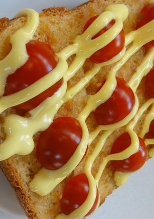 味噌でトマトースト-レシピのメイン写真