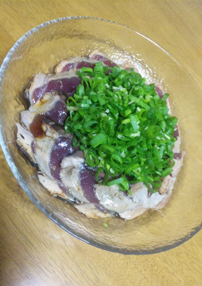 私流☆かつおのたたきの食べ方!!-レシピのメイン写真
