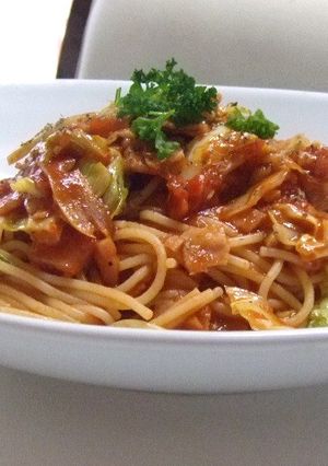 王道！ベーコンとキャベツのパスタ-レシピのメイン写真