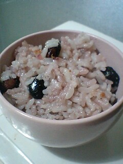 梅黒豆ご飯-レシピのメイン写真