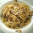 塩昆布とねぎのバター醤油パスタ