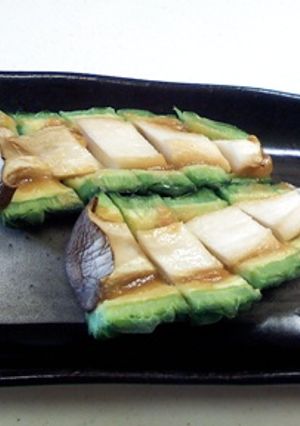 ゴーヤとエリンギの味噌ダレ焼き-レシピのメイン写真