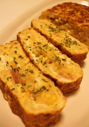 *お弁当に♪ナポリチーズの卵焼き*-レシピのメイン写真