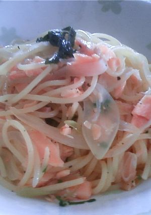 ほぐして混ぜる♪サーモンのパスタ-レシピのメイン写真