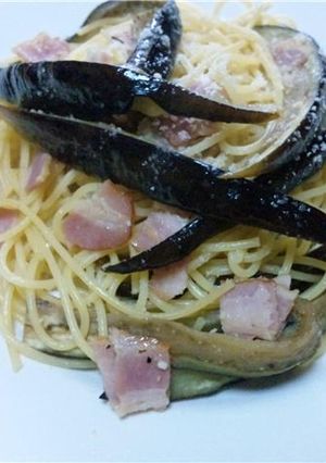 茄子とベーコンのパスタ-レシピのメイン写真