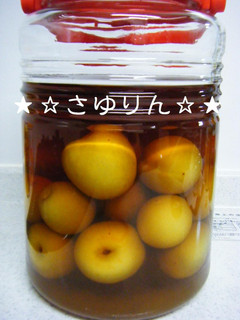 はちみつ入りで美肌に♪はちみつ梅酒-レシピのメイン写真