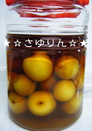 はちみつ入りで美肌に♪はちみつ梅酒-レシピのメイン写真