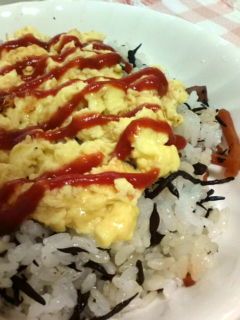 簡単!ひじき煮deオムライス-レシピのメイン写真