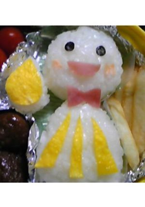 雨の日に。。てるてる坊主弁当はいかが？-レシピのメイン写真