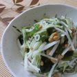 *生野菜と納豆の梅こぶ茶和え*
