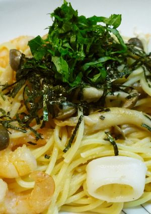 コクうまジューシー！！海鮮たらこパスタ-レシピのメイン写真