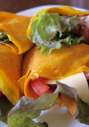 野菜ジュースでサラダクレープ-レシピのメイン写真