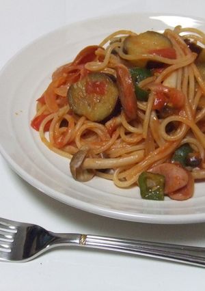 野菜たっぷり❤娘の大好きなナポリタン-レシピのメイン写真