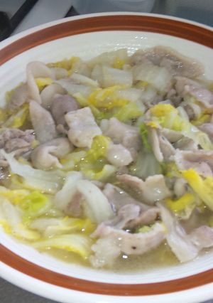 簡単♪ウェイパーで白菜と豚バラの蒸し煮-レシピのメイン写真