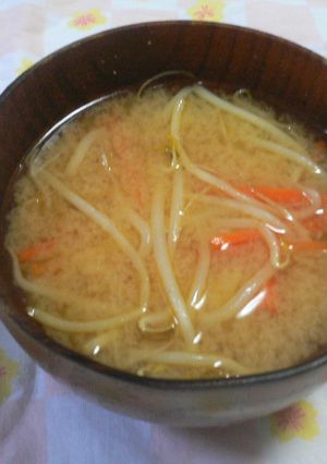 こくうま♪バター風味のもやしの味噌汁-レシピのメイン写真