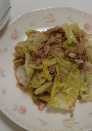 味ぽんでキャベツとツナのさっぱり炒め-レシピのメイン写真