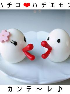 ハチエモン❤ハチコのゆで卵-レシピのメイン写真