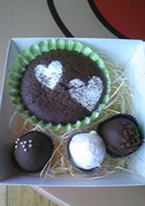 HMで☆超簡単生チョコ風ガトーショコラ☆-レシピのメイン写真