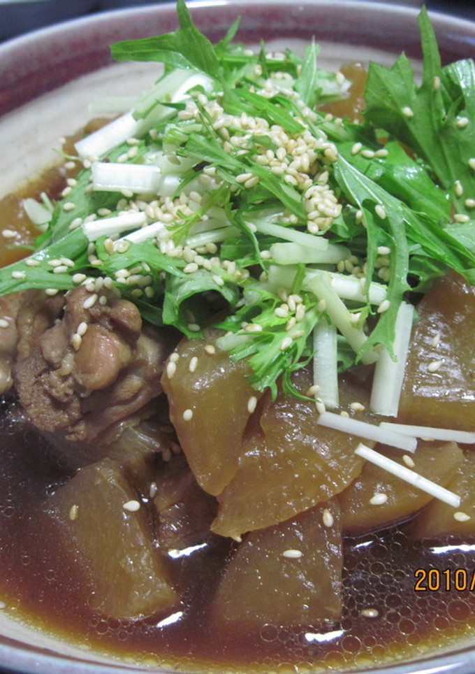 かしわと大根の甘辛く炊いたん-レシピのメイン写真