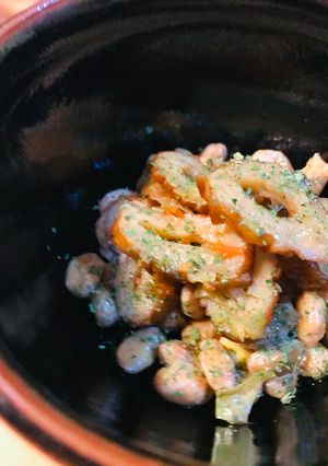 毎日の納豆●磯辺風？竹輪トッピング-レシピのメイン写真
