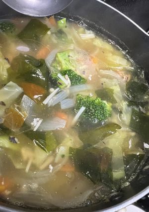 野菜たっぷり⭐︎サバ缶で栄養満点スープ-レシピのメイン写真