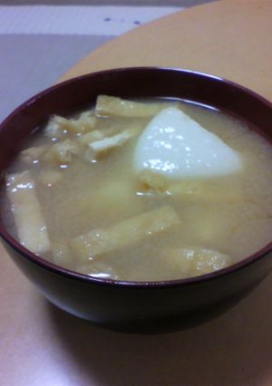 お餅と油揚げの味噌汁☆餅きん風-レシピのメイン写真