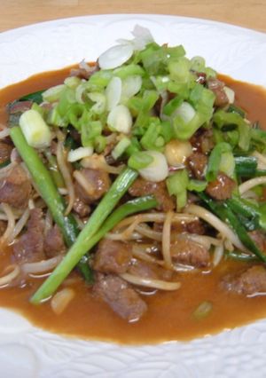 ニラ＆もやし牛肉甘辛ソース炒め-レシピのメイン写真