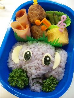 キャラ弁ぞうさんおにぎり-レシピのメイン写真