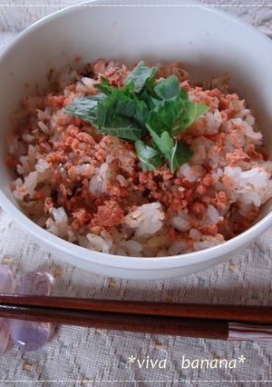 鮭フレーク＊海苔佃煮＊混ぜご飯-レシピのメイン写真