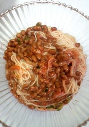 なっとうそうめん-レシピのメイン写真
